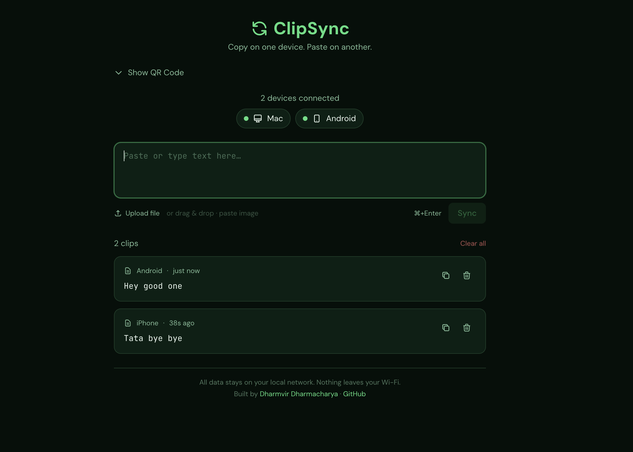 ClipSync: The Clipboard App That Lives on Your Wi-Fi, Not the Internet